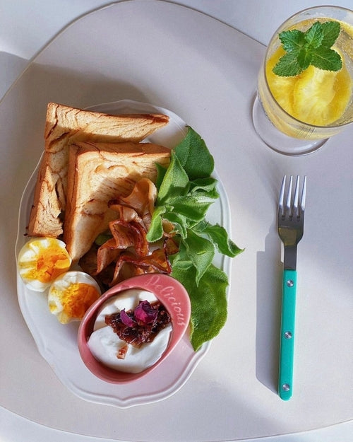 10 Pcs Modern French Rivet Cutlery Set - Bistrot Style Flatware