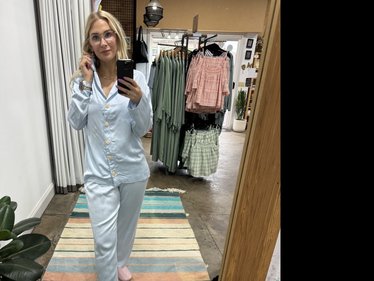 Bamboo Pyjama - Classic Set in Baby Blue