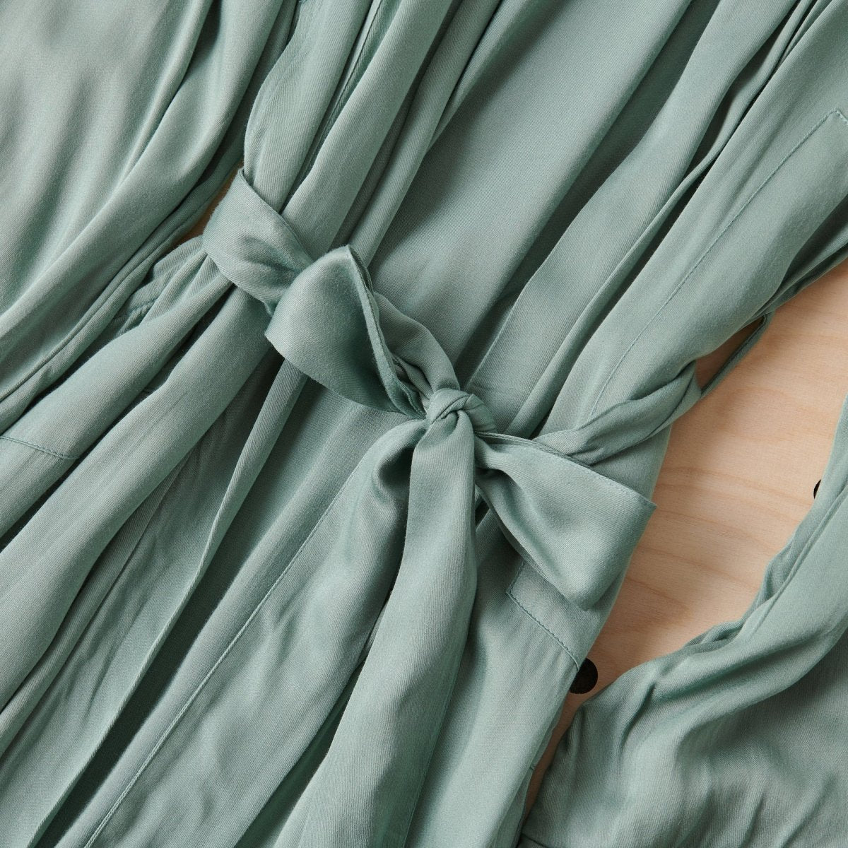 Bamboo Robe in Sage Green - Long Length